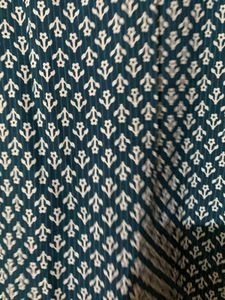 Green &amp; White Patterned Kurti
