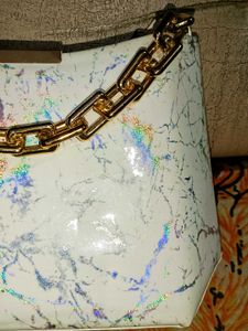 White Holographic Sling Bag