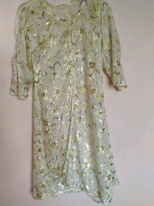 Beautiful Long Shrug With Kurti ✨