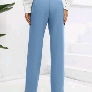 Sky Blue Straight Trouser