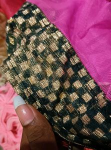 Pink And Black Dress/Kurta Top For Girls(4-5yrs)