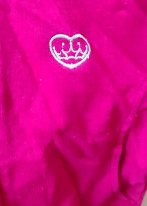 Girls Pink Hoodie Winter Jacket Full Sleeve