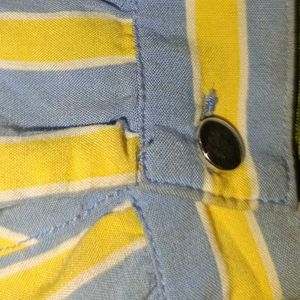 Striped V-Neck Top