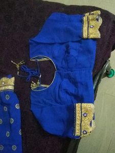 Embroidery Work with Mirror and Designed Boarder