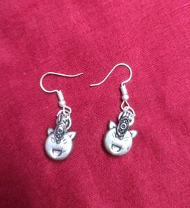 Cute Crafted Silver Earrings 💖