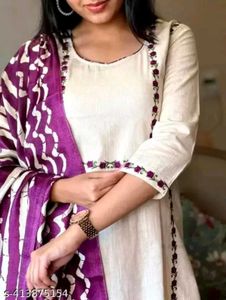 Womens Cotton Straight Kurti with Pant❤️😍