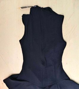 High Neck Front Cut-Out Playsuit