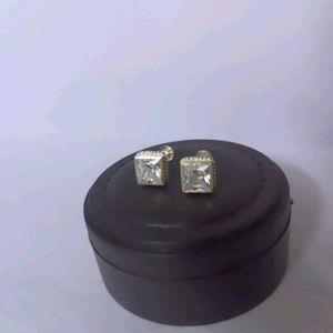 Pure Silver Sterling White AD Stud