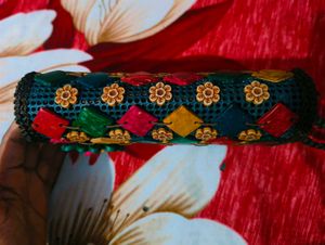 Handmade Colorful Wooden Clutch