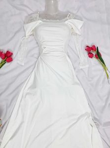 Savana White Princess Dress