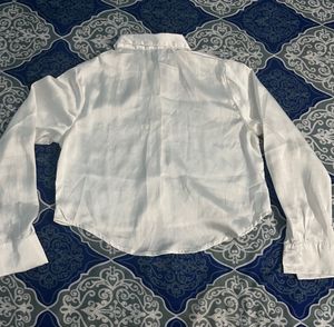 WHITE CROP SHIRT