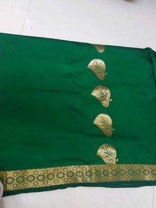 AttractivePoly Cotton Saree Good Condition