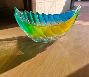 Mikasa Walther Glass Frosted Germany Display Bowl