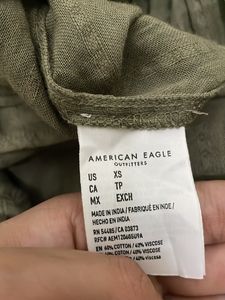 American Eagle 🦅 Olive Green Tiered Blouse