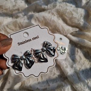 Antitarnish Ailver Earrings - All Bows