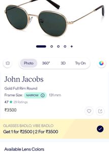 Sunglass Unused