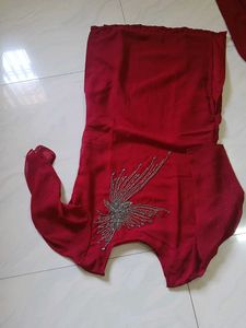 A Straight Sharara Kurti Set