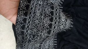 Kurti With Sequin And White Embroidery Like Detail