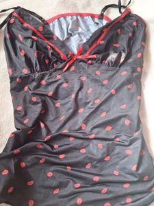 Cute Black & Red Lingerie Top
