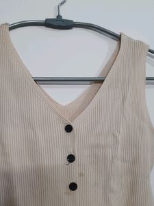 Off White Buttoned Top