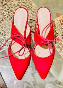 Ankle Tie Beautiful Fuschia Heels EU 39