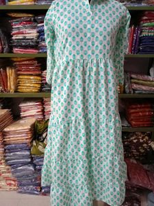 Tiered Print Maxi Dress