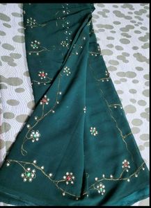 Elegant Green Saree