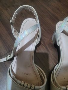 White Heels Sandals