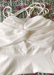 White Halter Top