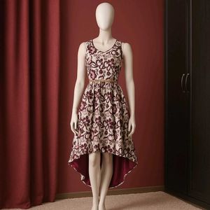 🤎🥀Floral Hi-Lo Dress
