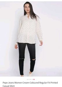 Pepe Jeans Cream Regular Fit Top