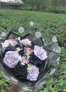 Black Colour Flower Bouquet 💐