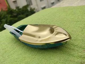 Plain Steam Powered Tin Boat Toy – Classic Retro