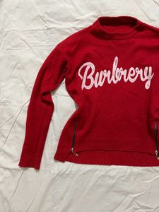 Burbrery Red Sweater