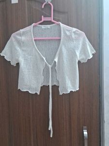 White Tie Up Pinteresty Top