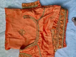 Elegant Embroidered Saree