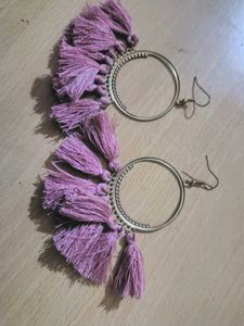 Tassel Hoop Earrings