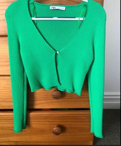 Zara ribbed full sleeves top