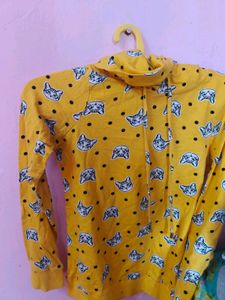 Cute Cat Print Hoodie