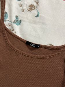 Brown Bodysuit Tank Top