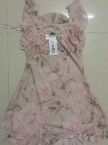 Floral Print Ruffled Dress