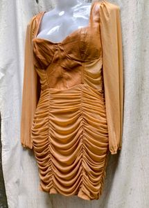 I. Ruched Bodycon Mini Dress