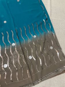 Sequinned Heavy Saree