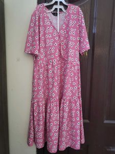 Pink Floral Mini Dress