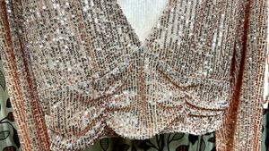 Sequin Asymmetrical Top