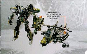 Action Figure Robot to Helicopter Converting Toy