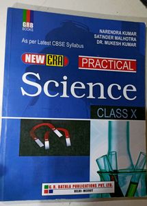 Science Practical Book (Lab manual) for class 10