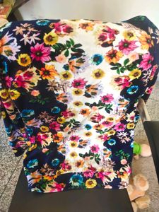 Floral Velvet Full Sleeve Top