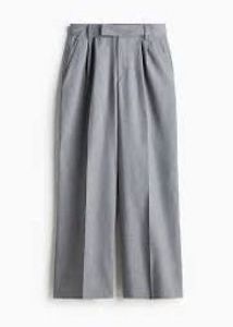 NEW H&M Grey Tailored Trousers