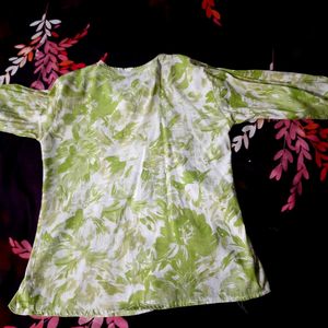 Embroidered Green Top